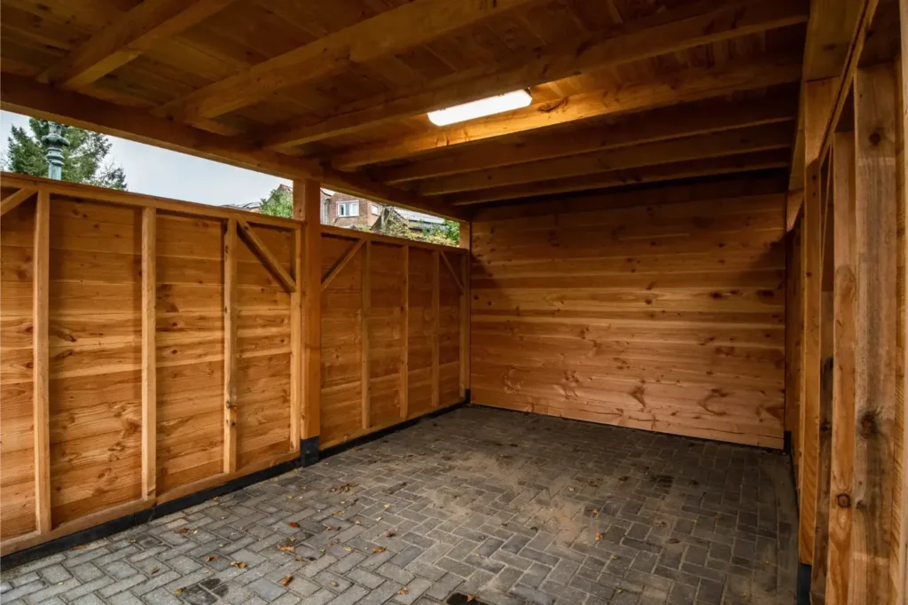 Houten carport