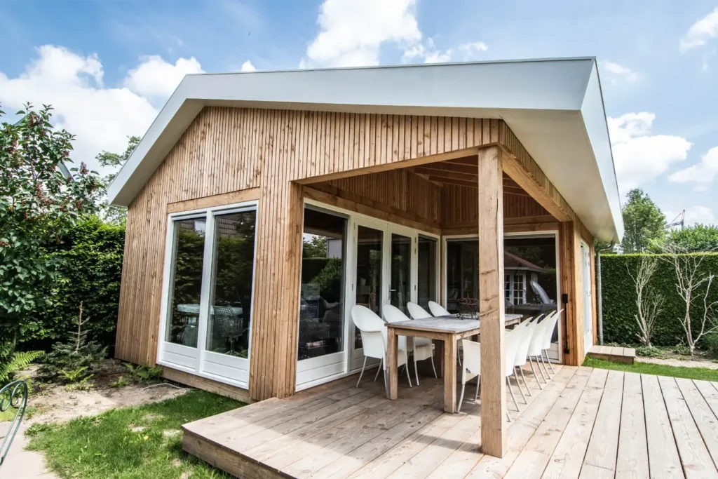 houten tuinkamer